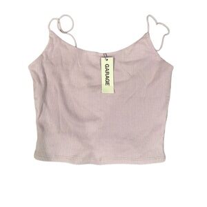 Garage spaghetti strap rubbed top